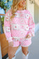Darcie Patchwork Quilted Floral Lounge Set - Pink