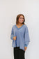 Jaycee French Terry Oversized Sweatshirt - Dusty Blue