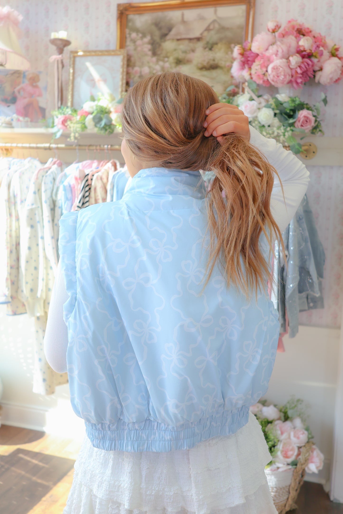 Felicity Bow Print Vest - Multiple Colors