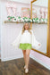 Ella Eyelet Ruffle Shorts - Pear