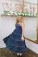Kyler Polka Dot Print Smocked Maxi - Navy