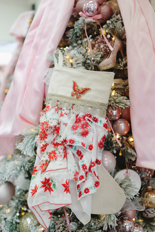 Small Stocking Snagbag- Red Floral