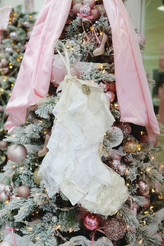 Large Stocking Snagbag- Champagne Lace