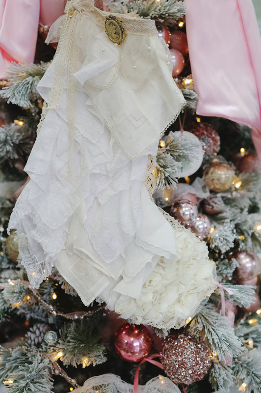 Large Stocking Snagbag- Champagne Lace