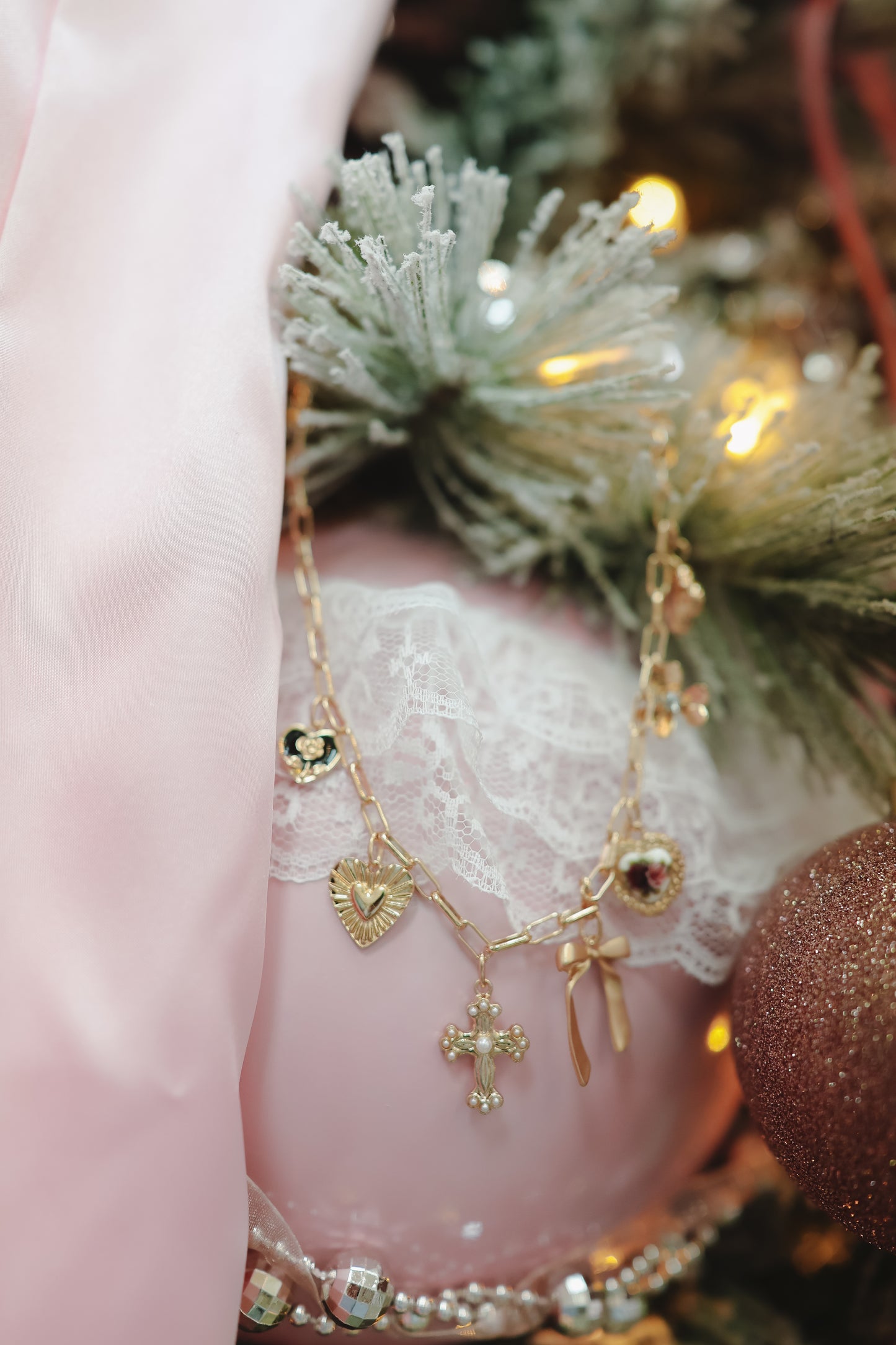 Chrishell Charm Necklace - Gold