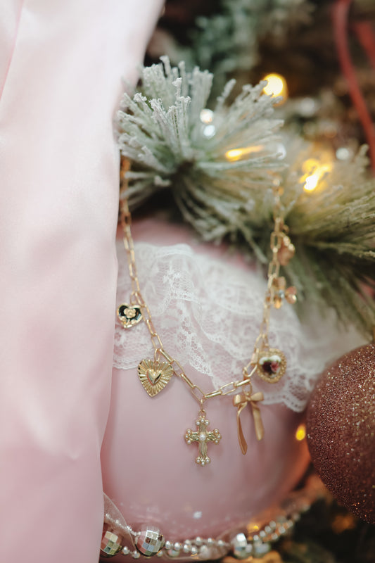 Chrishell Charm Necklace - Gold