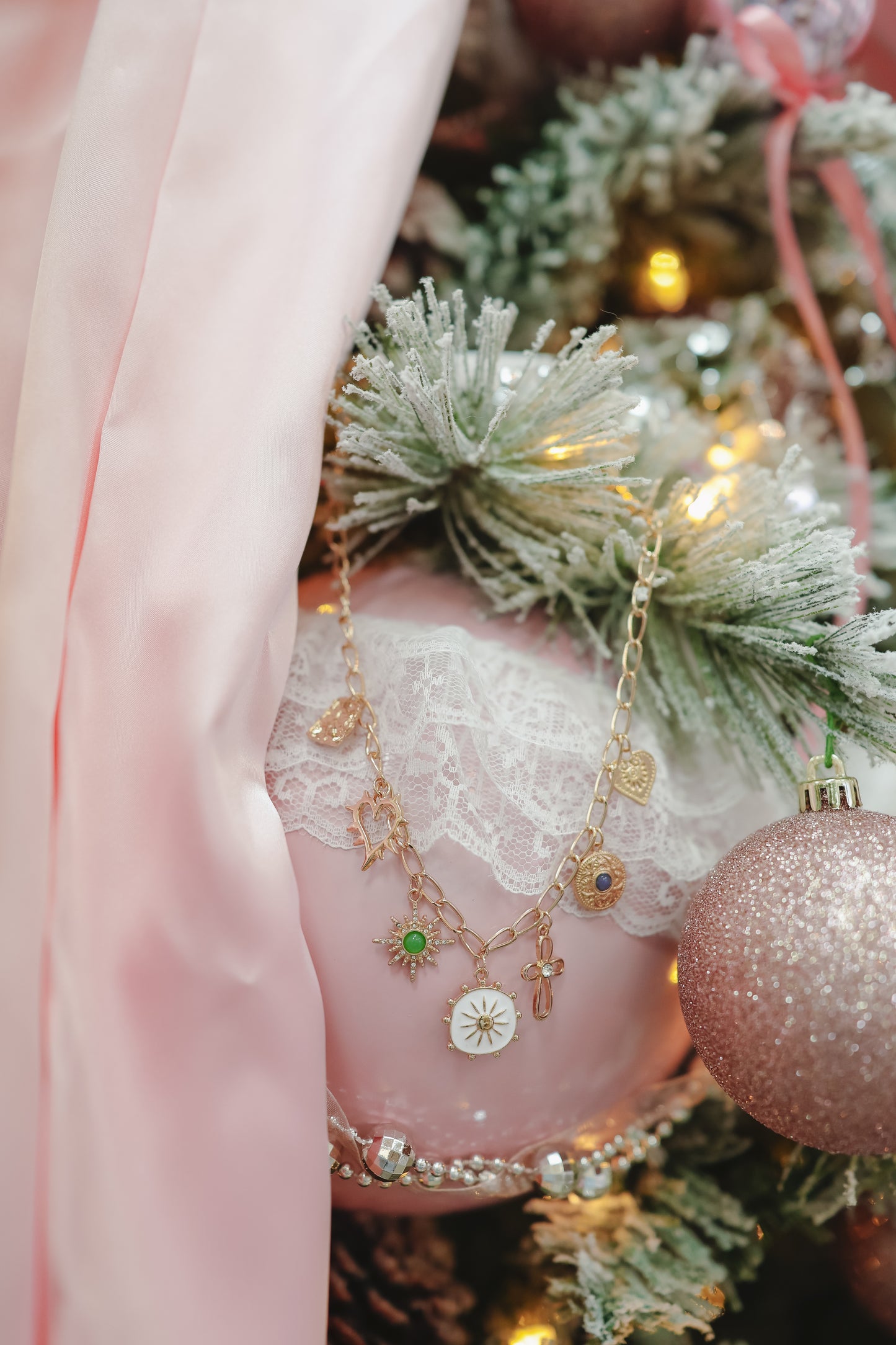 Sonnie Starburst Charm Necklace - Gold