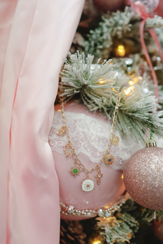 Sonnie Starburst Charm Necklace - Gold