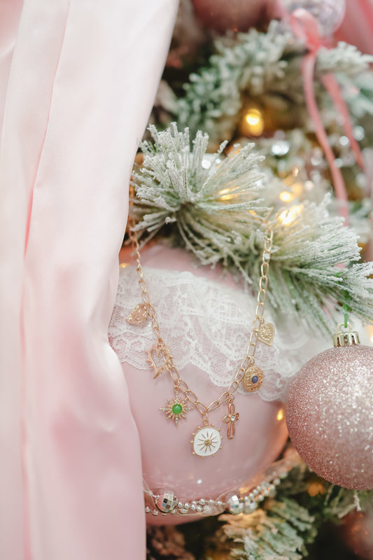 Sonnie Starburst Charm Necklace - Gold