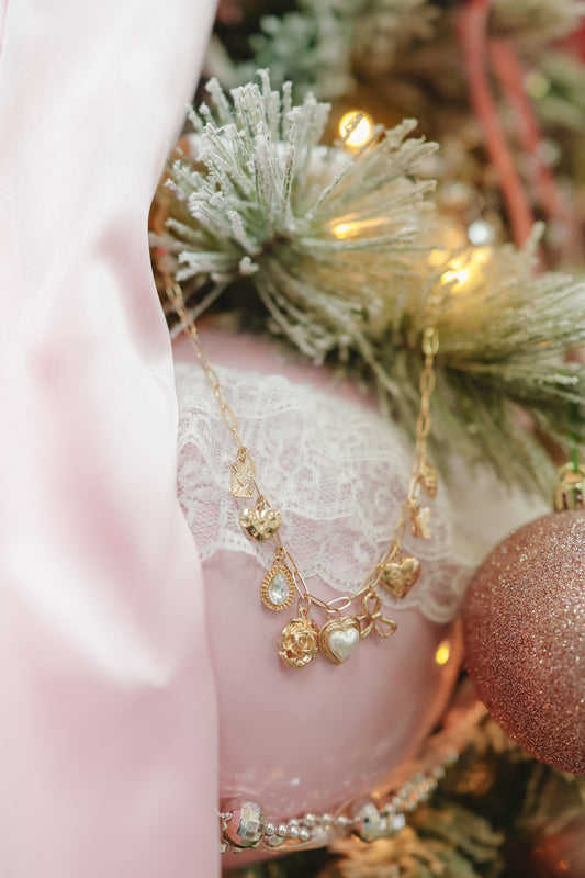 Candice Charm Necklace - Gold