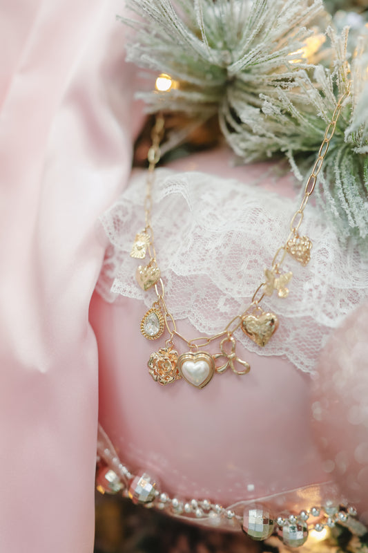 Candice Charm Necklace - Gold