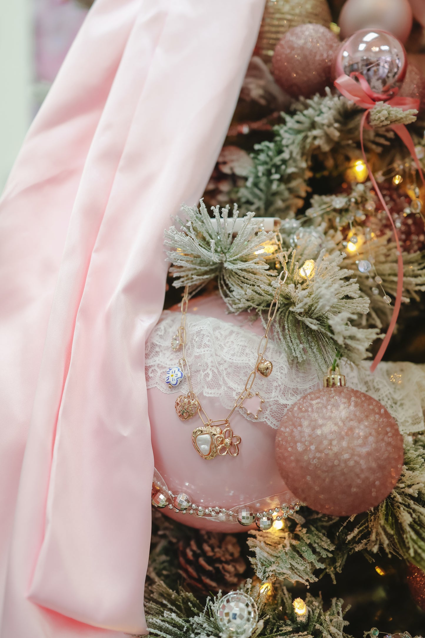 Cambria Heart Charm Necklace - Gold