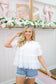 Demi Tiered Lace Ruffle Top - Ivory