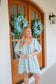 Richelle Multi Stripe Twill Denim Bubble Romper - Blue