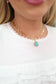 August Toggle Statement Necklace - Turquoise