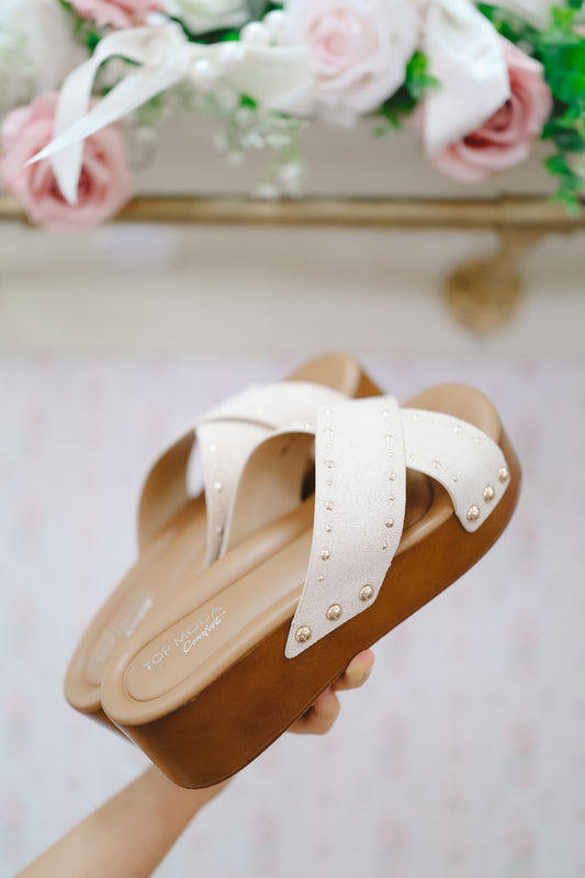 Brenna Platform Sandals - Beige
