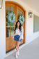 Rae Lace V-Neck Button Up Blouse - Ivory