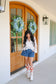 Rae Lace V-Neck Button Up Blouse - Ivory