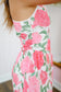 Joelle Floral Racerback Active Dress - Pink