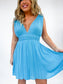Sallie Dress- Turquoise