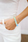 Chloe Candy Beaded Pearl Bracelet - Aqua