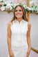 Haven Ruffled Button Blouse Top - Off White