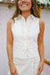 Haven Ruffled Button Blouse Top - Off White