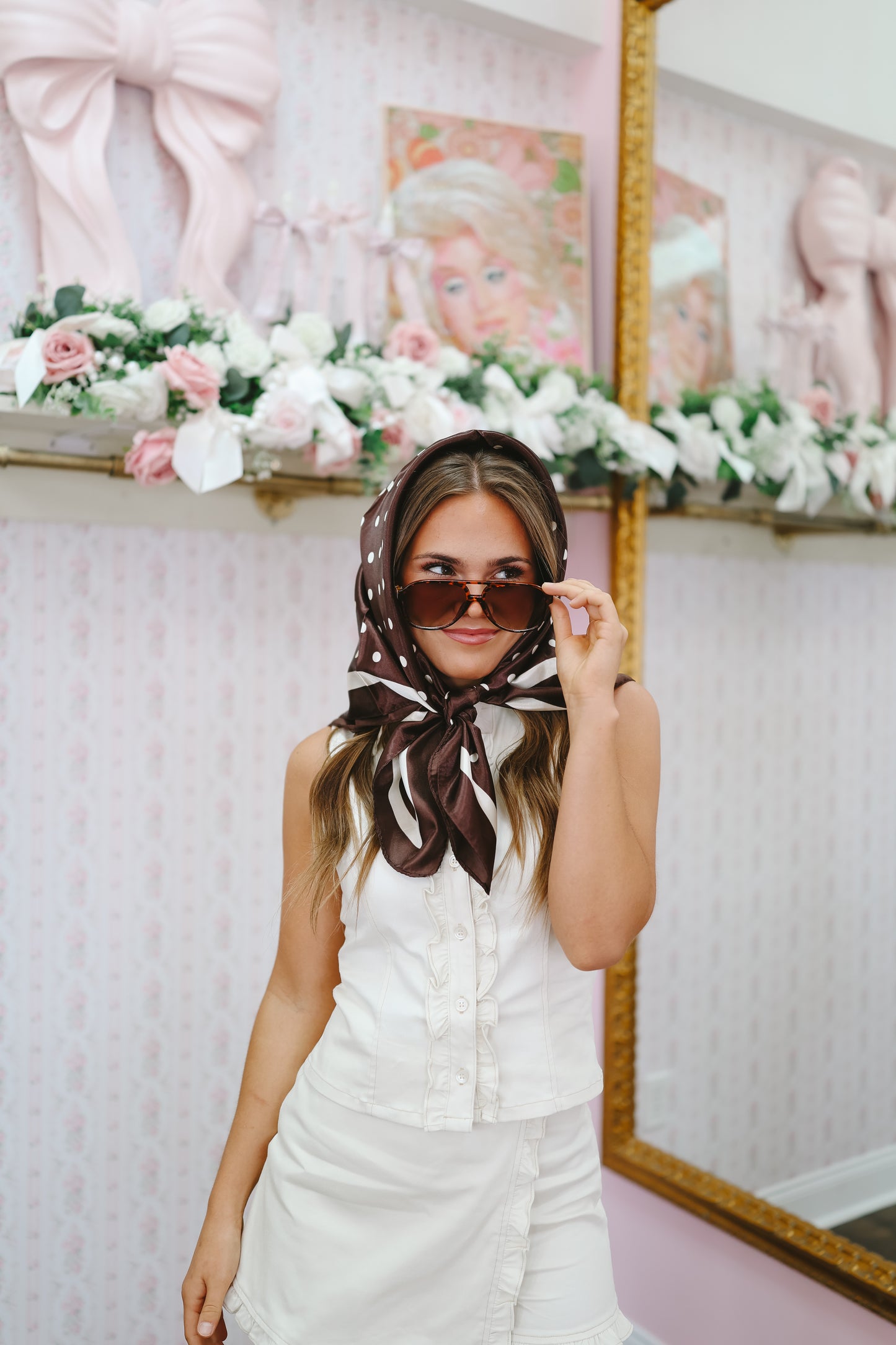 Haven Ruffled Button Blouse Top - Off White
