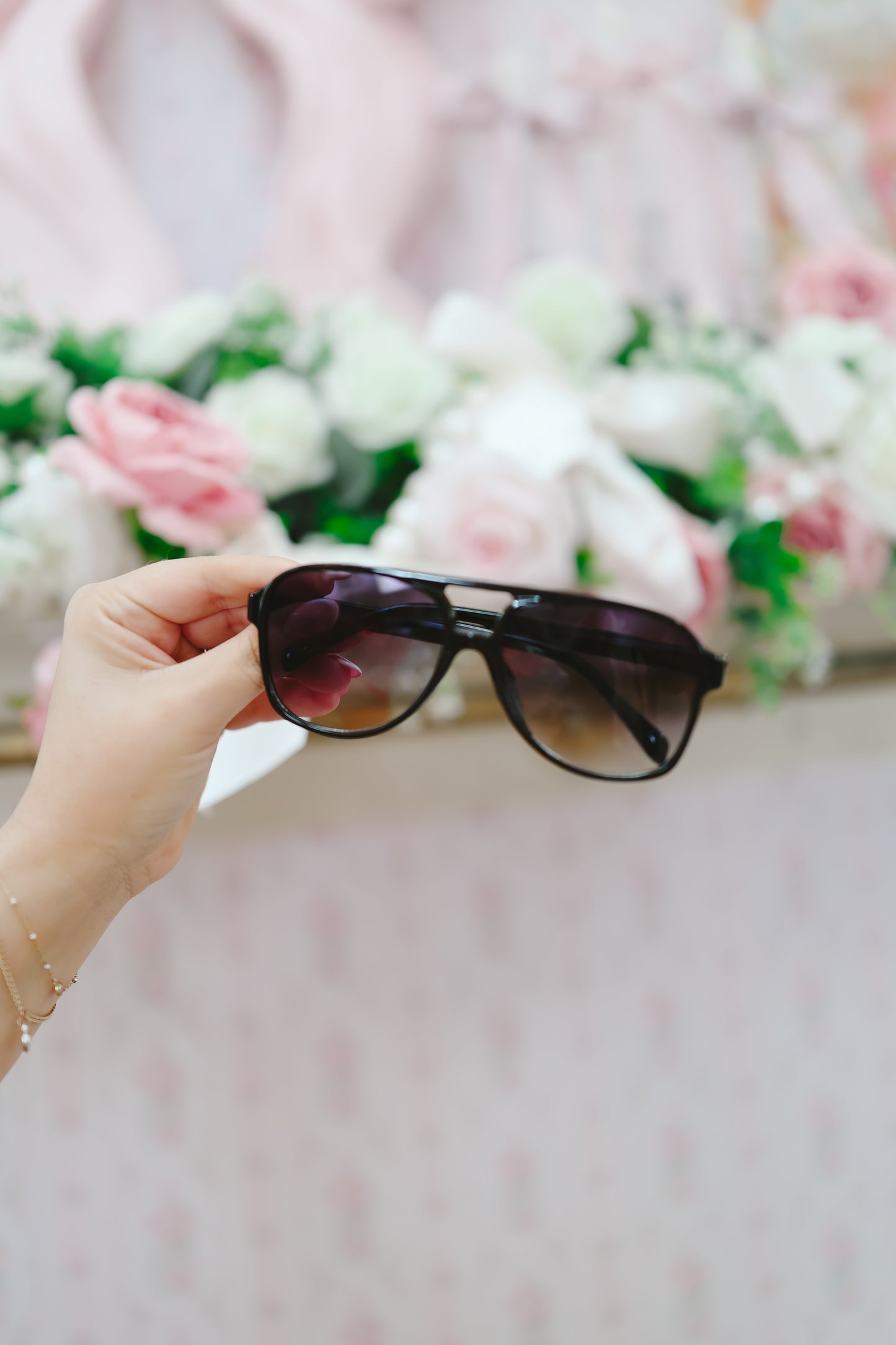 Katie Aviator Sunglasses - Black