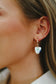 Andy Ceramic Porcelain Drop Earrings - Gold