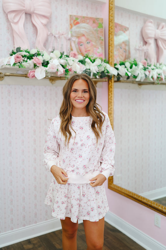 Remi Ditsy Floral Lounge Set - Pink