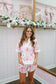 Hope Vintage Collared Shorts Set - Pink