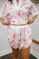 Hope Vintage Collared Shorts Set - Pink