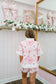 Hope Vintage Collared Shorts Set - Pink