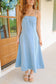 Alyce Denim Midi Dress - Light Wash