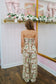Miranda Palm Printed Tank & Pants Set - Brown/Green
