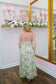 Summer Floral Maxi Dress - Sage Green