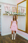 Kenna Polka Dot Flare Dress - Pink