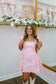 Kenna Polka Dot Flare Dress - Pink
