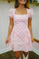 Kenna Polka Dot Flare Dress - Pink