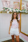 Ella Eyelet Ruffle Shorts - White