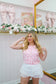 Ainsley Floral Knit Cardigan - Pink