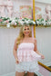 Dannie Ditsy Floral Scallop Lace Top - Pink
