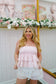 Dannie Ditsy Floral Scallop Lace Top - Pink
