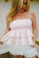 Dannie Ditsy Floral Scallop Lace Top - Pink