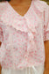 Lyric Ruffle Lace Blouse - Pink