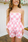 Trinity Gingham Tank - Pink