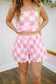 Trinity Gingham Shorts - Pink