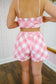 Trinity Gingham Shorts - Pink