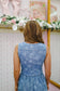 Skye Floral Jacquard Denim Vest - Medium Wash